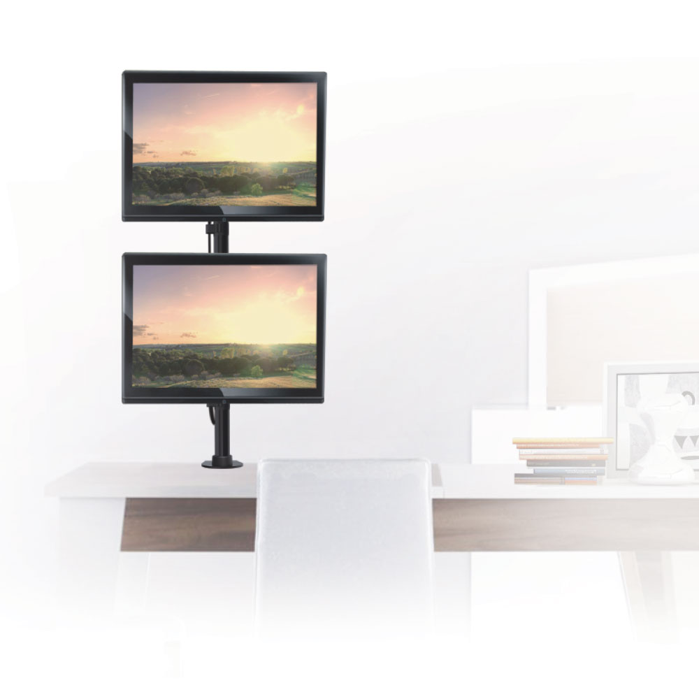 Кронштейн для 2-x мониторов Arm media LCD-T43 black