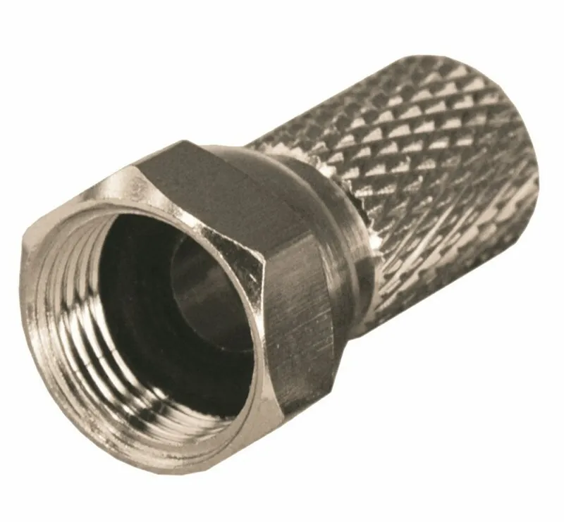 Коннектор SAT F6 длина 20мм, внутрений диаметр 7 мм