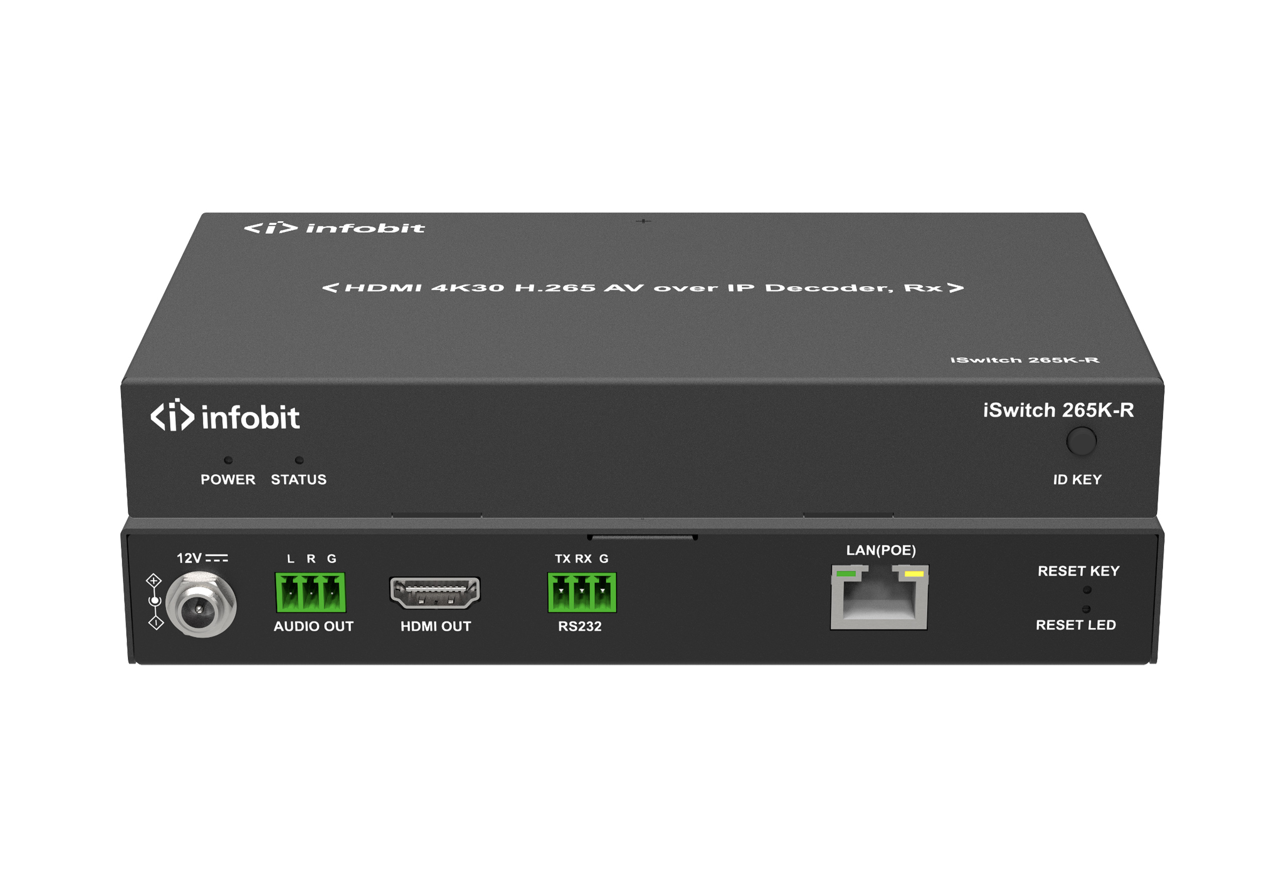 Кодер видеосигнала Infobit iSwitch 265K-T HDMI 4K30 H.265 AV over IP