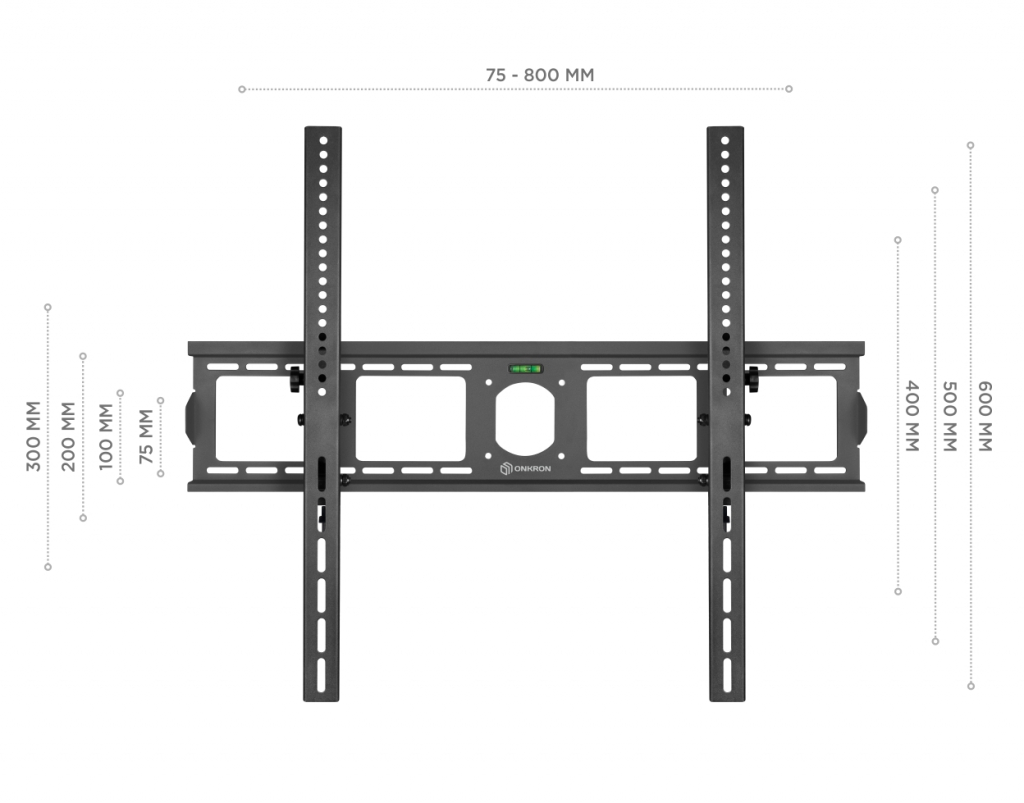 Кронштейн наклонный Onkron UT4, до 75 кг, до 85"
