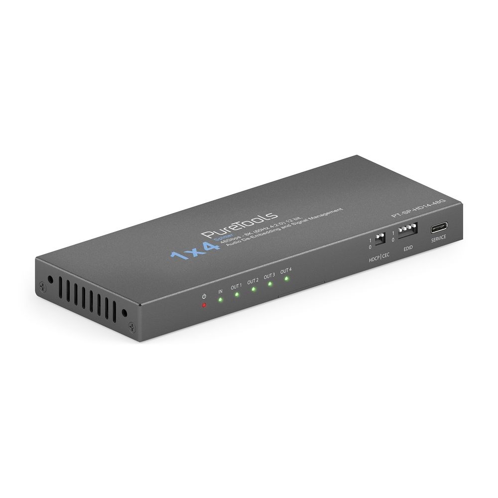 Распределитель (сплиттер) PureLink PT-SP-HD14-48G, 1x4 HDMI 2.1 Splitter - 48G - 8K (60Hz 4:2:0)