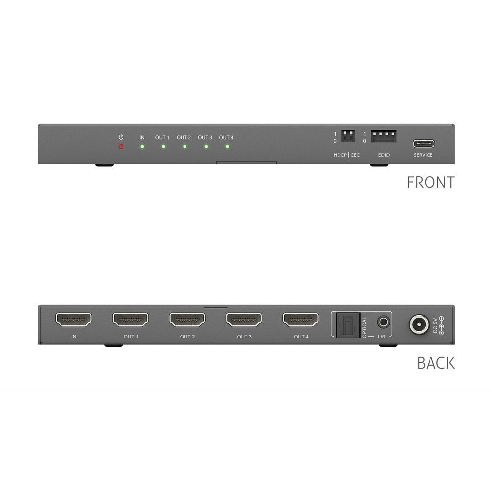 Распределитель (сплиттер) PureLink PT-SP-HD14-48G, 1x4 HDMI 2.1 Splitter - 48G - 8K (60Hz 4:2:0)