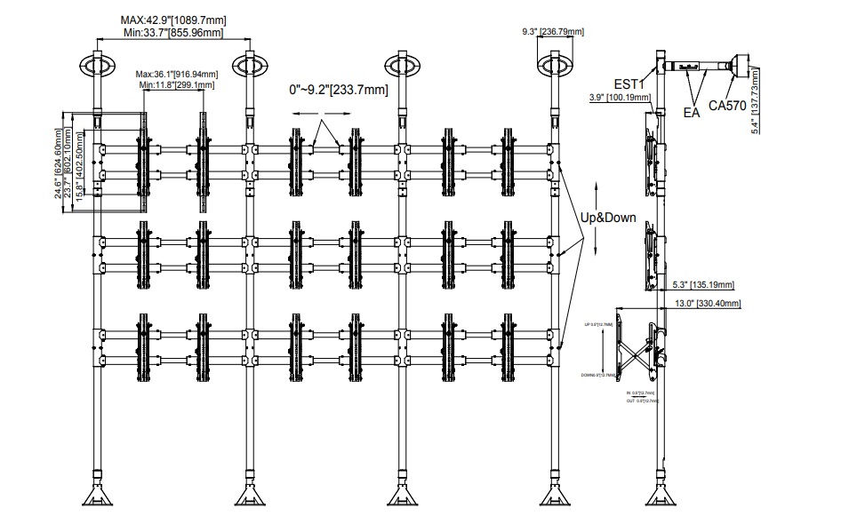 Модуль для видеостены Wize VWFW47