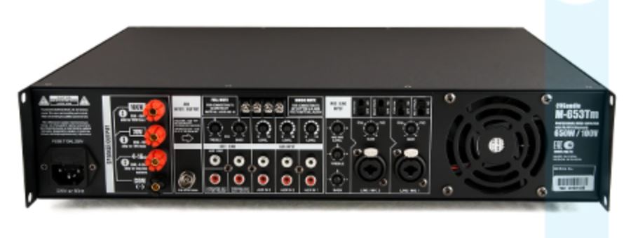 Трансляционный микшер-усилитель CVGaudio M-653Tm, 650W/100V
