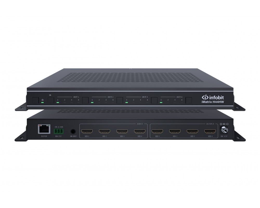 Бесподрывный матричный коммутатор Infobit iMatrix H44VAW HDMI 4×4