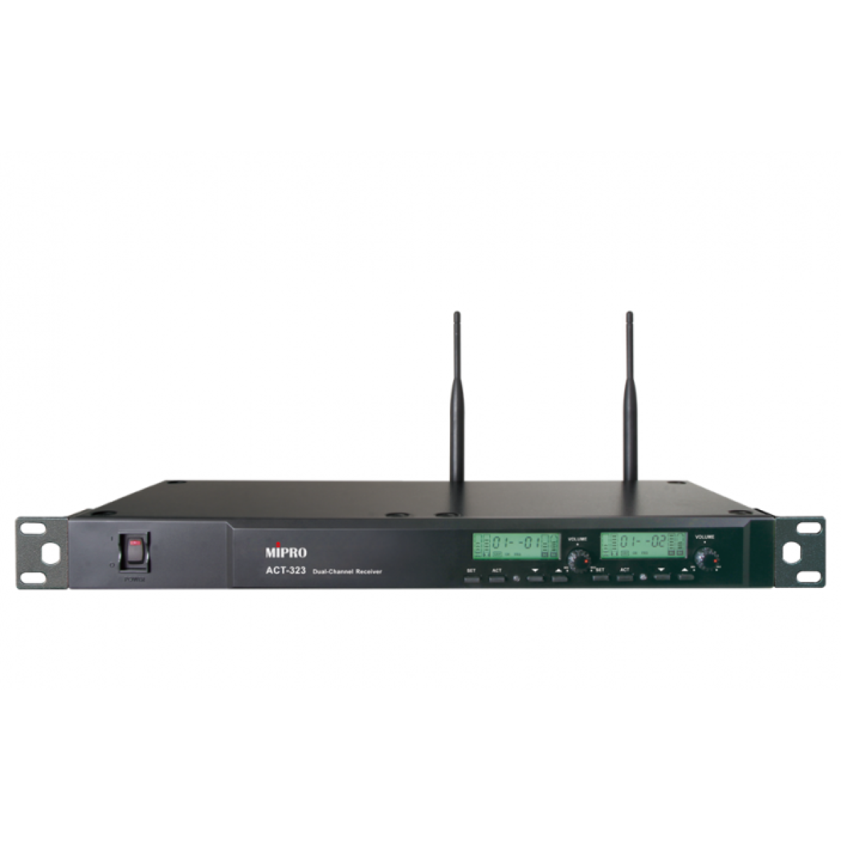1U Двухканальный приёмник Mipro ACT-323